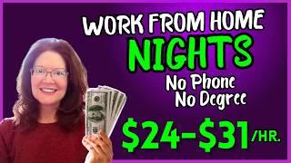 Remote Jobs You Can Do At Night  No Degree Needed & One Is Non Phone 