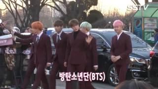 160217 BTS at the 5th Gaon Chart K pop Awards Red Carpet @ SSTV