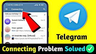 How To Fix Telegram Connecting Problem  Telegram Connecting Problem 2024