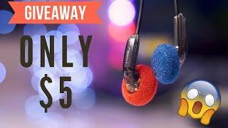 Most Amazing Earbuds for $5  Ve Monk Plus Review + Giveaway