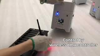 Control by wireless dmx controller