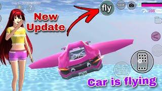 يمكن للسياره تطير وتحلق في السماء  Car Can fly and fly in the sky in Update SAKURA SCHOOL SIMULATOR