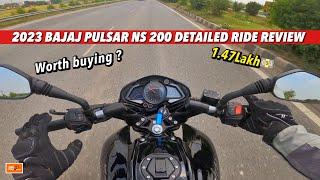 Bajaj Pulsar NS 200 Detailed Ride Review  New model 2023