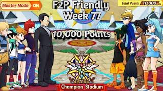 F2P Alola Challenge Champion Stadium Master Mode 10000 Points Week 77  Pokemon Masters EX