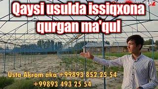 ISSIQXONA QURILISHI QAYSI USULDA ISSIQXONA QURISH MAQUL USTALAR QANCHADAN ISHLASHYAPTI