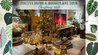 Christmas Decor & HousePlant Tour ️ With Plant Names 