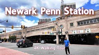 Newark Penn Station in Newark NJ  4K Walking Tour