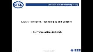 9. LIDAR Principles Technologies and Sensors