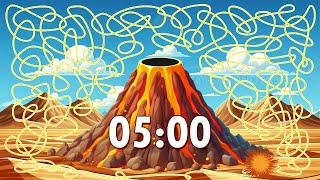 5 Minute Volcano  Timer Bomb   Confetti Eruption