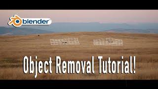 Blender tracking marker removal Tutorial How to remove objects from your scene