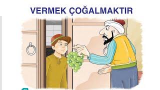 Vermek Çoğalmaktır Metni Etkinlik Cevapları  6. Sınıf Türkçe