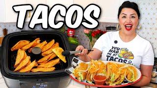 EASY HARD SHELL TACOS   NO COOK MEAL  EASY QUICK TASTY SUMMER FOOD RECIPE