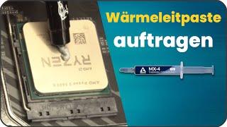 CPU Wärmeleitpaste auftragen  CPU Kühler Wärmeleitpaste entfernen & erneuern