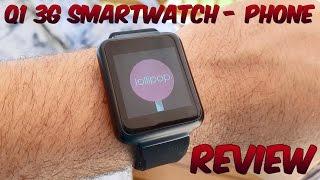 Q1 3G Smartwatch Phone REVIEW - Android 5.1 MTK6580