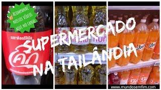 Preços e produtos de um supermercado em Bangkok Tailândia