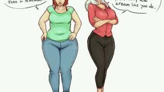 Girls weight gain comics