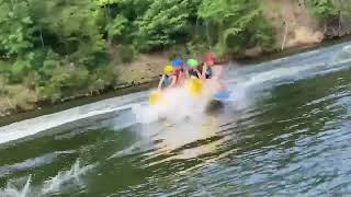 Banana boat thrill ride Family Camp July 2022