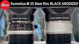 NEW Leica Summilux-M 1.435 Steel Rim BLACK ANODIZED  Limited Edition 200pcs