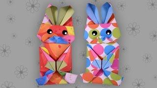 Origami Osterhase leicht Easter Bunny - Faltanleitung Live erklärt