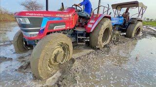 Tochan 4wd Mahindra Arjun NOVO 605 vs Sonalika 60 Rx Tractor Stuck in Mud