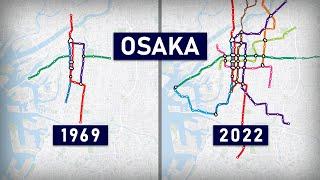 Evolution of the Osaka Metro 1933-2022 animation