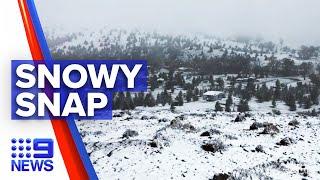 Snow fall in parts of South Australia  9 News Australia