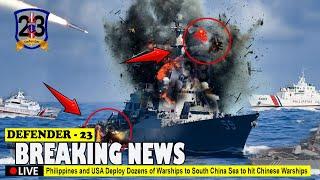 Chinese Panic PH Using Canadian satellite technology Tens of American Warships Deployed to SCS