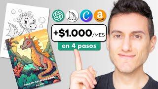 Cómo Hacer y Vender Libros de Colorear en Amazon KDP Tutorial con Chat GPT MidJourney y Canva