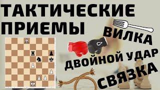 Урок 5.Тактические приемы в шахматах. Связка.Двойной Удар.Вилка.