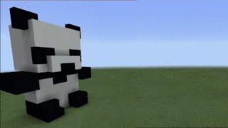 How to build a panda in Minecraft Tutorial