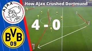 Ajax vs Borussia Dortmund Tactical Analysis - How Ajax Controlled the Pitch