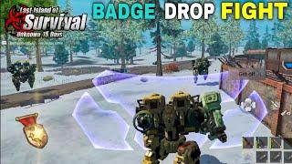 BADGE DROP FIGHT  LAST DAY RULES SURVIVAL GAMEPLAY #lios