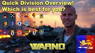 Quick Guide to all 23 WARNO Divisions Strengths Weakness and Difficulty