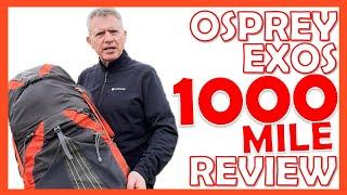 Is the Osprey Exos Rucsack any good? 1000 mile review + honest verdict