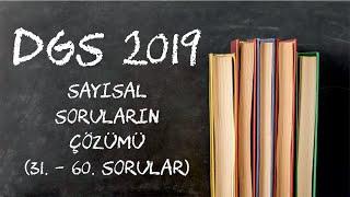 DGS 2019 - Matematik 31. - 60. sorular