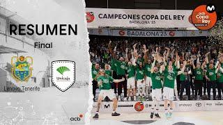 Lenovo Tenerife - Unicaja 80-83 RESUMEN  Copa del Rey Badalona 2023