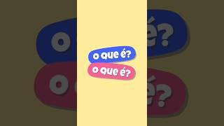 O que é o que é? #quiz #oqueéoqueé #charada #adivinha #quiztime #youtubeshorts #shorts