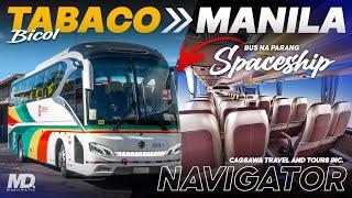 Bus na parang SPACESHIP  Tabaco BICOL to Manila