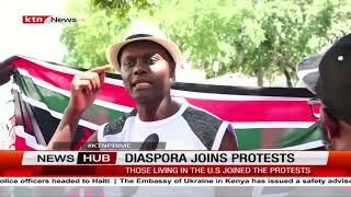 Kenyans in the U.S hold protests in solidarity with Kenyans back home against the Finance Bill 2024