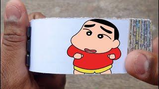 ShinChan Cartoon Flipbook #1  Shinchan Irritates his Father Flip Book  Flip Book Artist 2022