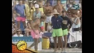 Karch Kiraly tears down the net