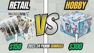 RETAIL VS HOBBY 2023-24 Panini Donruss Basketball Opening Hobby MegaBox Blaster & Value Packs