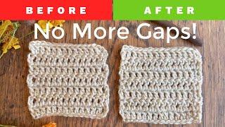 Close the gap in crochet with EASY Alternative Turning Chain the Stacked Single Crochet Stitch
