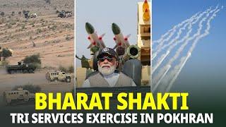 Bharat Shakti Indias Armed Forces show their might in Pokhran