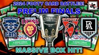 PRELIM FINALS PREDICTIONS FOOTY CARD BATTLES  2024 AFL TEAMCOACH CARDS