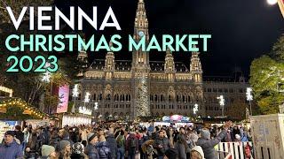 Vienna Christmas Market 2023 Rathausplatz  Walking Tour 2023