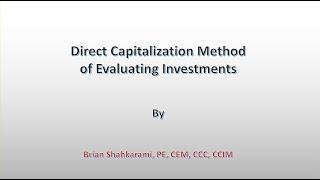 3   Direct Capitalization Method of Investments     09 08 20