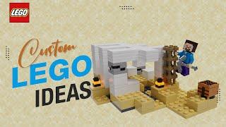 How to build LEGO The Fossil Excavation in Minecraft  Lego creative ideas  Lego custom build