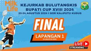 FINAL - LAPANGAN 1 - MILKLIFE KEJURKAB BULUTANGKIS BUPATI CUP XVIII 2024