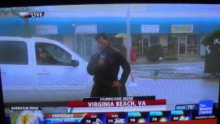 Guy flashes penis on Weather Channel during Hurricane Irene